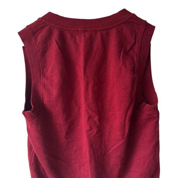 T.La Anthropologie V-Neck Sleeveless Sweatshirt NWT - Picture 5 of 13